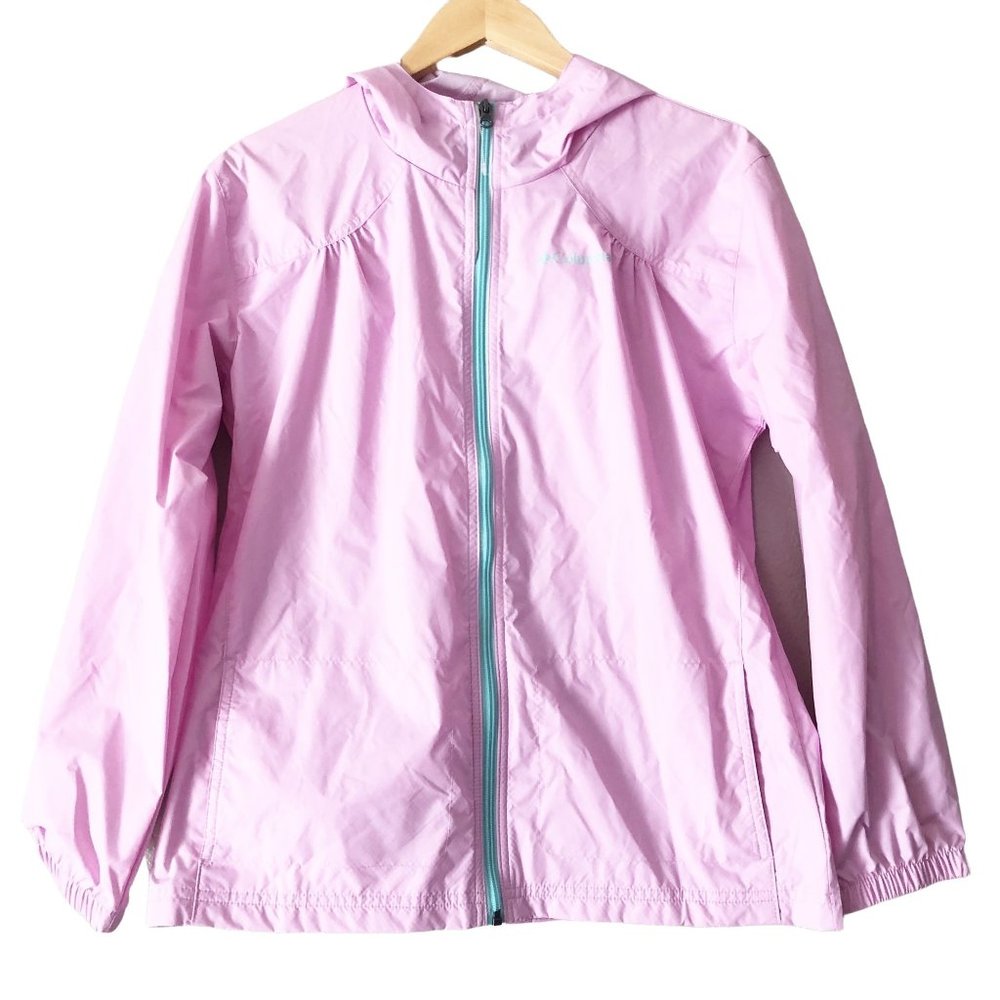 NWOT Columbia Girls Rain Jacket XL Pink
